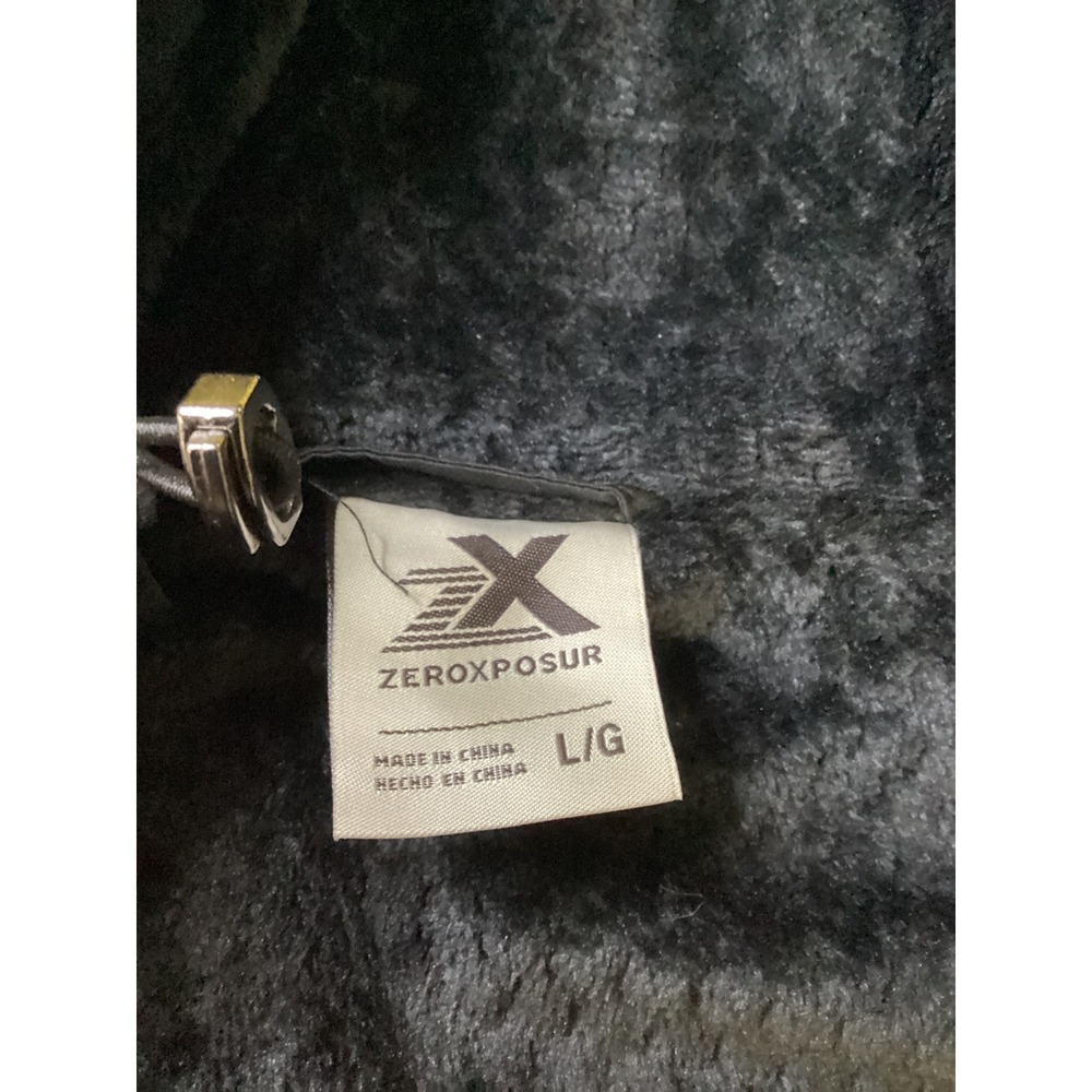ZeroXposur Womens Hooded‎ Windbreaker Jacket Faux Fur Lined Full Zip Large NWOT